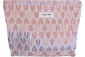 Torytoe Kosmetiktasche, Kulturtasche Segeltuch Mäppchen Make Up Schminktasche Herz Waschtasche Travel Cosmetic Organizer Portable Kulturbeutel Kosmetikbeutel Reisen Kulturtasche für Damen, Rosa Herz