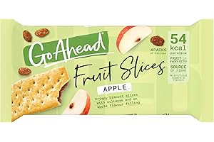 Go Ahead Apple Crispy Fruit Slice Snack Bars, 4 x 44g