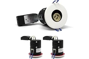 sanlumia 2 X LED Fire Rated Downlight Can GU10 Recessed Ceiling Twist & Lock Interchangeable Downlight IP20 White