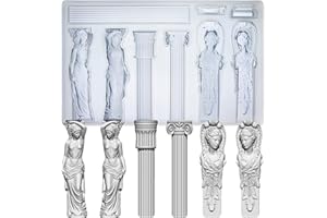 FUNSHOWCASE Art Mould for Polyclay Air Dry Clay Plaster, Decorative Column and Sculpture Statue