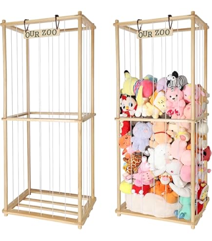 Tube De Rangement Pour Peluches, Grande Capacité De 130 Cm, Seau Vertical Transparent En Plastique Pour Jouets, Idéal Pour Chambre D'enfant Ou Salle De Jeux. (Pink