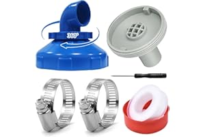 CHENBOOW Pool Einlaufdüse,Verstellbarer Düsenkopf 360° Drehbar 32/38mm,Pool Düse Auslass Ausströmer Zubehör,Pool Auslassdüse,Rücklauf-Düse mit Schwenkbarem Kopf,für Schwimmbad Pumpensystem