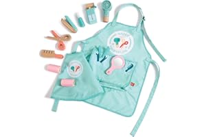 Hape Conjunto de peluquería superelegante, Set de Juego de Cosmética para Niños