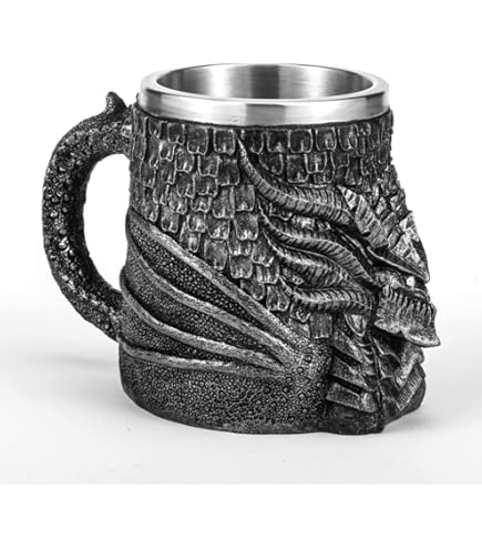 Calice Gotico Con Rose In Resina Nemesis Now | Design Teschio Con Inserti Acciaio Inox | Altezza 18 Cm - Foto 10