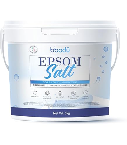 GiDeli Epsom - Sale Da Bagno Da 5 Kg Di Solfato Di Magnesio Di Grado Farmaceutico In Un Secchio, 100% Puro Sale Naturale, Pediluvio, Cura Della Pelle, Bagno Di Relax (5000 G - Foto 7