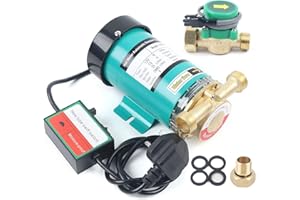 FUTCHOY Water Pressure Booster Pump 120W Automatic Electronic Booster Pump Hot and Cold Water for Home Shower Taps Garden Irrigation Spraying