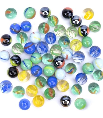 HAKACC 200 stuks kleurrijke glazen ks, ks, voor kinderen, kspel, decoratief speelgoed voor kspel, kinderen, huisdecoratie, 14/16 mm