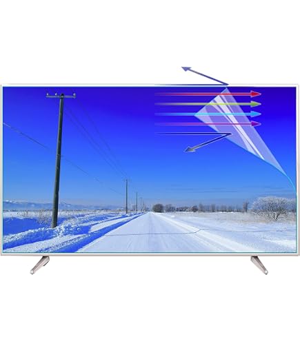 Protector Pantalla TV Antirreflejo - Película Mate Anti Luz Azul, Varios Tamaños (43 A 70 Pulgadas), Protege Ojos Y Pantalla