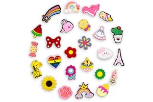 INMAKER Zapinki do butów, 100 szt., dekoracyjne, dla dziewcząt, kobiet, dzieci i mężczyzn