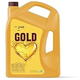 Jivo Gold Refined Oil Perfect Blend of Rice Bran & Sunflower Oil | Cooking Oil | Rich in Antioxidants & Vitamins | Pro Lifestyle | 5L Family Pack