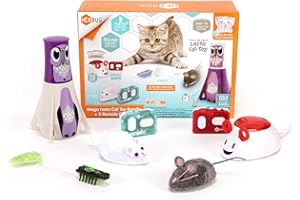 HEXBUG Mega Cat Toy Pack, Autonomous and Remote Control Pet Toys