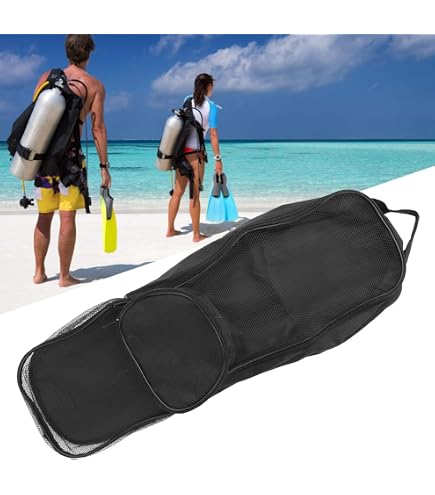 Borsa A Rete Per Snorkeling Snorkel Master Con Coulisse - Blu, Dimensioni 19x11.5 Pollici
