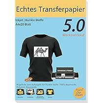 Inkjet transferpapier voor textiel Quantore lichte kleding 6 vel