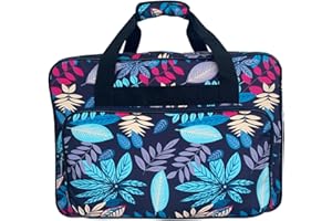 EHJRE Nähmaschinentasche mit geräumigem Stauraum, Tragetasche für Reisen, Blau