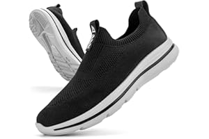 ODCKOI Chaussures de Course Homme Slip on Baskets Running Gym Fitness Légères Sneakers Marche Casual Tennis Respirante Sport Chaussures