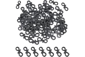 QISF 50 Pcs Gutter Hooks | Christmas Light Clips | Outdoor String Lights Hanging Clips Hooks | Mini S Clips Hangers | Durable Weatherproof | for Xmas Icicle Fairy String Lights Decoration