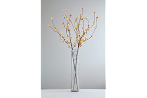 ELITE LIGHTING INNOVATIONS Cherry Blossom Twig Branch Light, Warm LED Lights - Choice of Colours… (Amber)