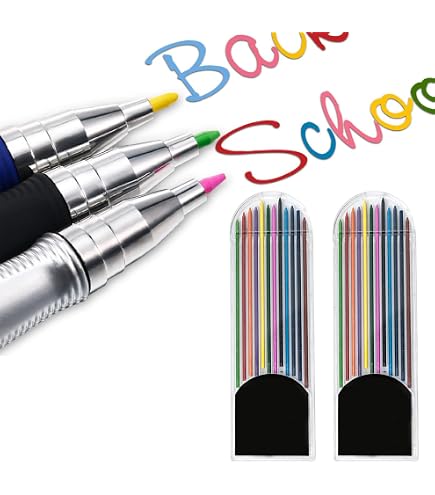 Mines Bleues Pentel 0.7mm - Lot De 12 - Pour Porte-Mines - Résistantes Et Sans Graphite