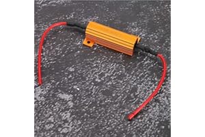 TBEST Resistencia de Carga LED de 24 V Resistencia de Carga de 24 V para Indicadores Resistencias 2 Piezas 50 W 8 Ohm Resistencia de Carga Bobinada Decodificador Arreglar Bombillas LED