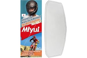 MIYUI JAPAN "SHIELD Universal Motorcycle Helmet Shield Anti-Fog Film, Clear Visor Lens Insert Fog Resistant 3.83" x 10.04"