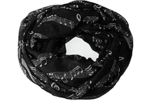 mugesh Rund-Schal Notenzeile groß - Schönes Geschenk für Musiker