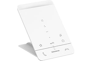 BTICINO, Audio-Hausstation CLASSE 100 A16E, hörerlose Innenstelle für 2-Draht Türsprechanlagen mit Türomatfunktion/Artzschaltung, 3 Sensortasten, 4 frei konfig. Tasten & 16 melodischen Ruftönen