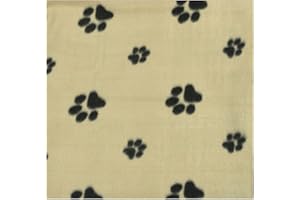 PET LIVING Pet Puppy Cat Kitten Soft Fleece Pet Blanket Dogs & Puppy Blanket & Cat Blankets Pack Of 3 70cm-73cm (70cm x 73cm, Beige)