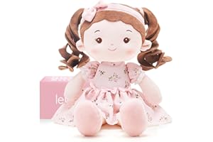 LeyaDoll Soft Baby Doll Toys (16''), My First Baby Rag Doll for 1 Year-Old Girl Birthday Gift, Christmas Plush Toys Gift for Toddler Kids Infants -Princess Breeze