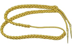 USL Aiguillette Gold Mylar Cord Small with Gold Barrel Tags Army