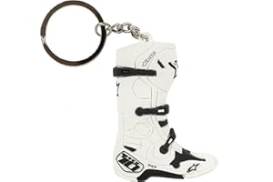 Alpinestars, New Tech 10 Boot, Portachiavi Uomo, Bianco, OS