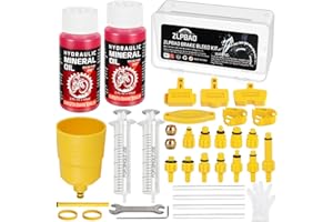 ZLPBAO 36 Stück Bremsen Entlüftungsset, Hydraulische Scheibenbremsen, 120ml Entlüftungskit Enthält Hochleistungs-Mineralbremsflüssigkeit