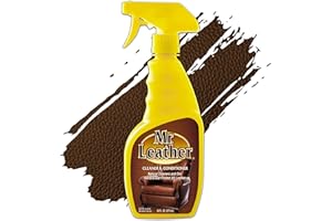 Mr. Leather Cleaner & Conditioner Spray – Leather Cleaner for Car Seats, Furniture, Sofa, Jackets, Bags – Restores Shine – Restore and Protect – Natural Oils – Leather Protector 473ml (16 fl oz)