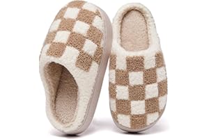 Gunaisime HuuiotPdd Winter Baumwolle Hausschuhe Kinder Herren Damen Warme Plüsch Pantoffeln Weiche Bequeme