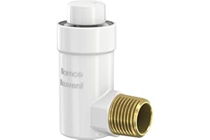 Flamco Flexvent H 1/2'' Purgeur d'Air Automatique en Laiton - Séparateur Air Automatique Aoudé Couleur Blanc - 27711