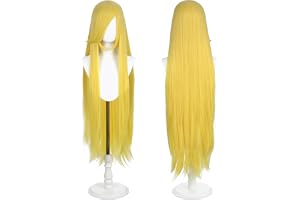 100 cm (40 tum) slät peruk för cosplay, halloween, gör-det-själv-peruker