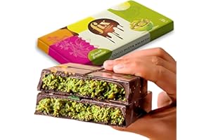 Velafee Dubai Chocolate Bar Pistachio Kunafa Fit 200g Dubai Kunefe Chocolate with Lots of Kadayi Pistachio Small Gifts for Snack Treats Kids Family & Friend