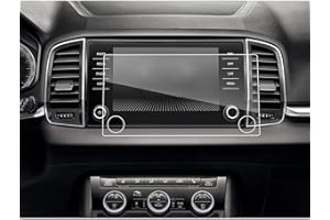 LFOTPP Karoq 8 Inch Navigation Protective Film, Car Accessories, GPS Navi Radio Screen Protector, Tempered Glass, 9H Scratch-Resistant, GPS Transparent Navi Film Accessories