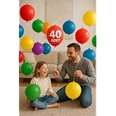 Nistabolje 40 Adet Lastikli Zıpzıp Balon ipli Punch Pan&ccedil; B&uuml;y&uuml;k Balon