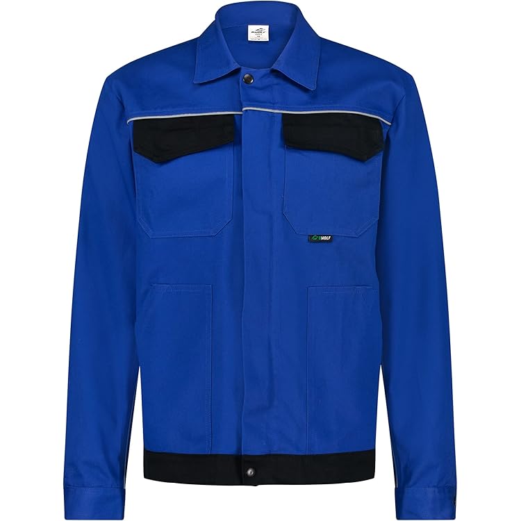 Uvex Eco werkjas - veiligheidsband jas voor heren - blauw - maat 54