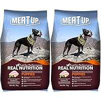Meat Up Puppy Dog Food, 3 kg (Buy 1 Get 1 Free)