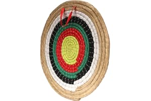 AUVIM Zielscheibe Bogenschießen Handgefertigtes Strohbogenziel für Recurvebogen Compoundbogen oder Langbogen 20Zoll Traditionelles Bogenpfeilziel für Kinder Jugend Erwachsene