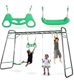 Zero Gravity Balancelle pour enfants avec cadre en métal robuste pour 2 enfants (UFO - balançoire ronde