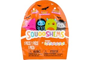 SQUISHMALLOWS Squooshems™ Halloween samlarfigurer, klämbara figurer, 6 cm, barn från 3 år och uppåt