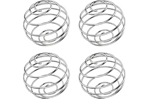 CYMYGS 4-Pack Protein Ball Shaker, Food Grade Wire Milkshake Protein Shaker Ball, 304 Stainless Steel Bottle Mixer Ball, Smoothies & Shakes, Durable Whisk Balls for Protein Drinks (Silver)
