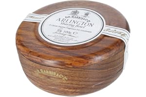 D. R. HARRIS DR Harris & Co Arlington Shaving Soap and Wooden Mahogany Shaving Bowl