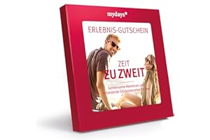 ‎MYDAYS mydays Adventure Voucher - Time for Two - 2 Persons, 80 Experiences, 420 Places - Gift For Couples
