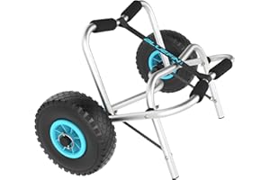 BLUEFIN SUP Carrello Pieghevole per Kayak Bluefin - Design Leggero e Migliorato in Alluminio - Perfetto per trasportare Paddleboard e Kayak - Il Carrello SUP Include Cinghia e Pneumatici Multi-Superficie