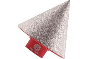 Brocas Chaflán Biselado Diamante 50mm - FOCSTOL Fresa Diamante para Agrandar y dar Forma Orificios Existentes en Azulejos para Porcelánico Cerámica Mármol Granito M14 Rosca