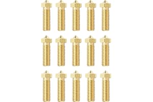 LANKEGU 15PCS Buses pour Imprimante 3D Anycubic Vyper, 7 Buses en Laiton 0,4 mm et 2 Buses en Laiton 0,2 mm, 0,6 mm, 0,8 mm pour Anycubic Vyper, Kobra Plus, Kobra Max