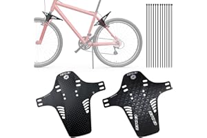 Ctrunit 2pcs Bike Fenders, Mountian Bike Mud Flaps, Front and Rear Bicycle Fender, Mountain Bike Mudguards Set, MTB Mud Guard, Fits 20" 26" 27.5" 29 inch and Fat Bicycle